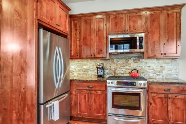 Stone Backsplash Installation